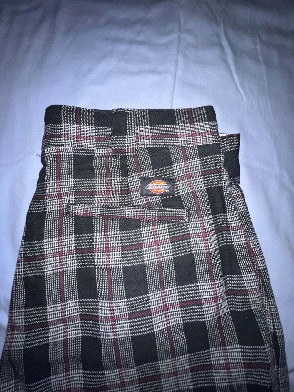 Dickies Men's Regular Fit Plaid Cotton Pants Size 34x32 - Picture 2 of 4